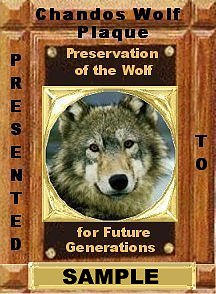 Click here to visit my new Chandos Wolf Plaque page.